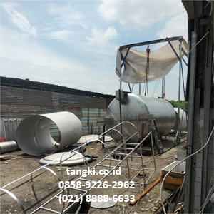 Jasa fabrikasi Pembuatan Tangki Stainless Steel