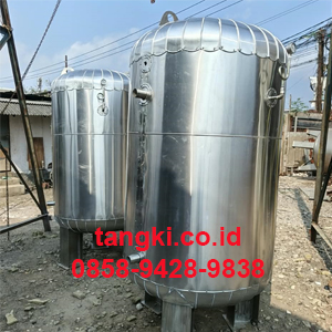 Fabrikasi tangki penyimpanan air panas kapasitas 1500 liter